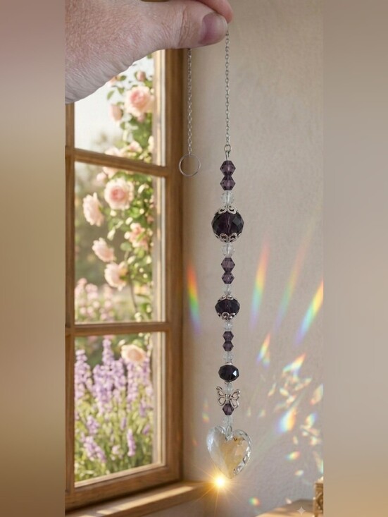 Kristy's Kreations Other - Amethyst Crystal Suncatcher